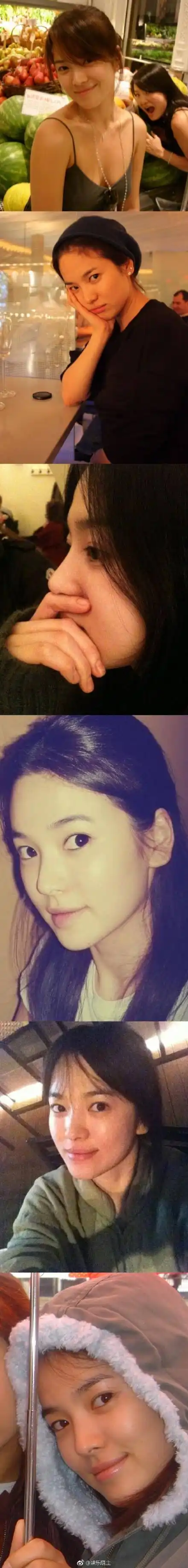 宋慧乔ins上晒从小到大素颜照,有颜就是任性!