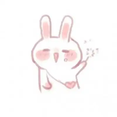 简约头像女生手绘可爱白底简约小清新头像