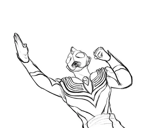 厚涂练习迪迦奥特曼