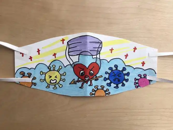 手绘口罩的制作——光谷二十九小一二年级美术课(1)