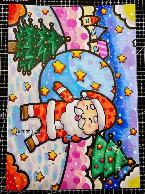 圣诞节主题儿童简笔画 简笔画图片大全-普车都